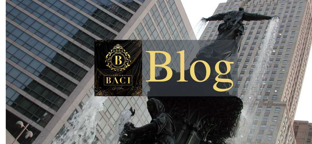 Salon Baci Blog Page Header v2 Blog Page Header Image background is Fountain Square Cincinnati