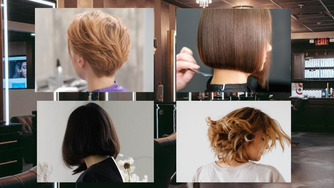 Header ImageShort hair 1 by pixelshot, 2by okskukuruza from Getty Images, 3 by Photo By Kaboompics.com from Pexels 4 By Kaboompics.com from Pexels A Gallery of 4 women with short hair cuts as a rear view, Blonde, medium brown, black and curly blonde styles