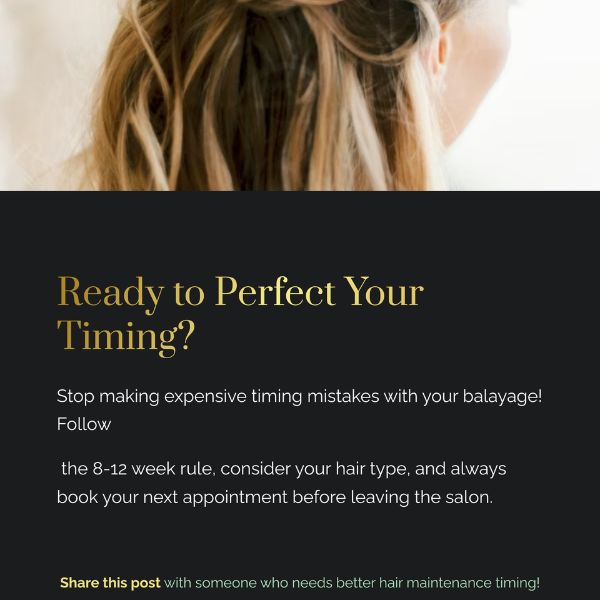 Graphic titles "Ready to Protect Your Timing", describing avoidng mistakes and 8-12 week schedule before next appointment